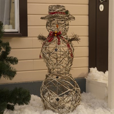 Фигура дерев."Снеговик большой" 80 ламп,45х45х120 см,220V,ТЕПЛ.БЕЛЫЙ - фото 2032507