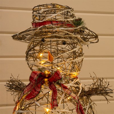 Фигура дерев."Снеговик большой" 80 ламп,45х45х120 см,220V,ТЕПЛ.БЕЛЫЙ - фото 2032508