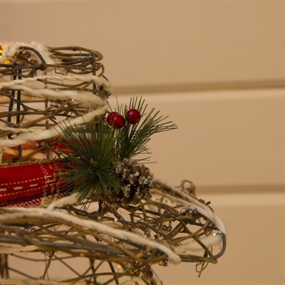 Фигура дерев."Снеговик большой" 80 ламп,45х45х120 см,220V,ТЕПЛ.БЕЛЫЙ - фото 2032511