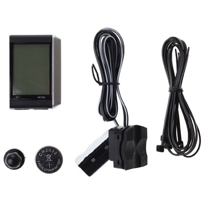 Велокомпьютер проводной JY-4012E-L, 15 функций - фото 2032585