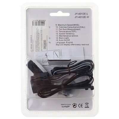 Велокомпьютер проводной JY-4012E-L, 15 функций - фото 2032586