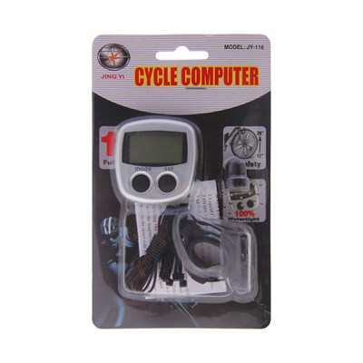 Велокомпьютер проводной JY-116, 13 функций - фото 2032590