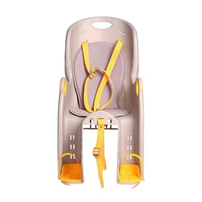 Велокресло заднее BQ-5B, крепление на багажник, цвет серый - фото 2032605