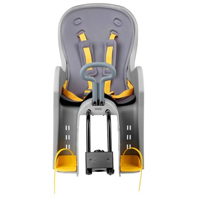 Велокресло заднее BQ-9-1 с ручкой, крепление на раму, цвет серый - фото 2032611