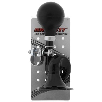 Клаксон изогнутый, цвет черный - фото 2032674