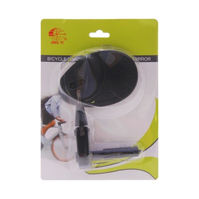 Зеркало заднего вида, JY-9, с креплением в руль, цвет черный - фото 2032719