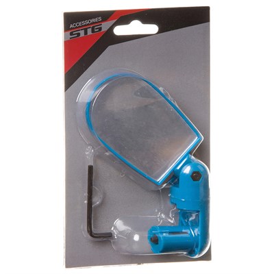 Зеркало заднего вида, STG BC-BM101, c креплением в руль, цвет синий - фото 2032727