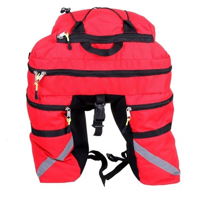 Велосумка на багажник Course 30 л, цвет красный - фото 2032850