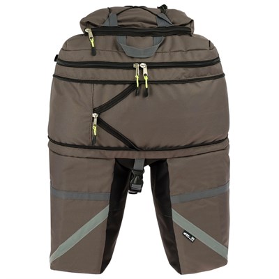 Велосумка на багажник Course 50 л, цвет серый светлый - фото 2032858