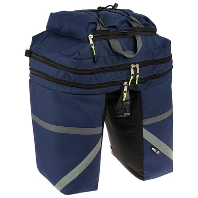 Велосумка на багажник Course 50 л, цвет синий - фото 2032861