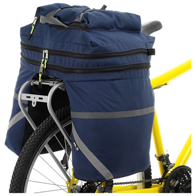 Велосумка на багажник Course 50 л, цвет синий - фото 2032862