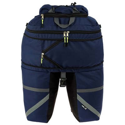 Велосумка на багажник Course 50 л, цвет синий - фото 2032863