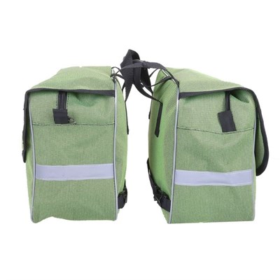 Велосумка на багажник Course «КАНТРИ-2» 20 л, цвет зелёный - фото 2032902