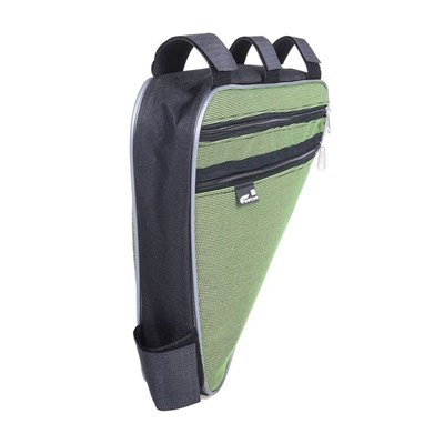 Велосумка под раму Course, большая, цвет зелёный - фото 2032931