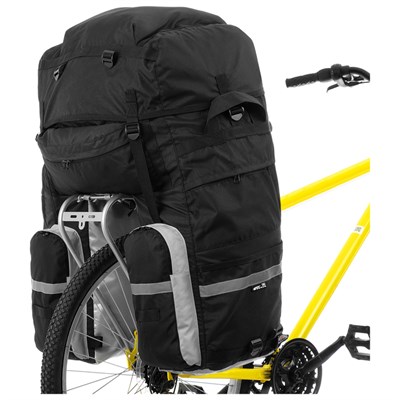 Велосумка на багажник Course 80-100+ л, цвет чёрный - фото 2033023