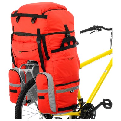 Велосумка на багажник Course 80-100+ л. цвет красный - фото 2033027