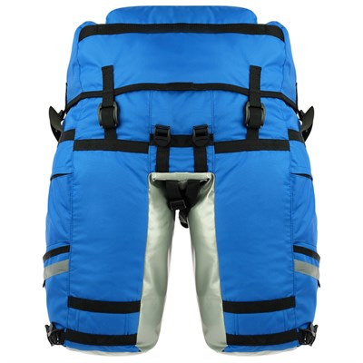 Велосумка на багажник Course 80-100+ л. цвет синий - фото 2033033