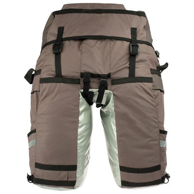 Велосумка на багажник Course 80-100+ л. цвет серый - фото 2033036