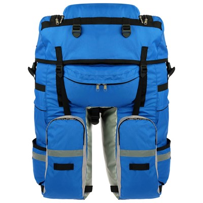 Велосумка на багажник Course 65-80+ л, цвет синий - фото 2033039