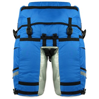 Велосумка на багажник Course 65-80+ л, цвет синий - фото 2033040