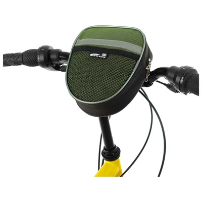 Велосумка на руль Course средняя, цвет зелёный - фото 2033051