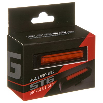 Фонарь велосипедный задний STG TL5407, аккумулятор 3.7V 550mAh - фото 2033107