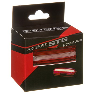 Фонарь велосипедный задний STG TL5431, 16 диодов-4цвета, usb 3,7V 600mAH - фото 2033109