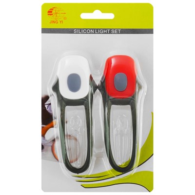 Комплект велосипедных фонарей JY-267-C, 1 диод, 2 функции - фото 2033127