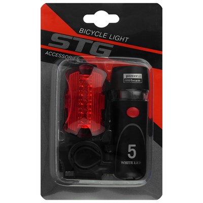 Комплект велофонарей STG - TL1503+TL5388 - фото 2033140