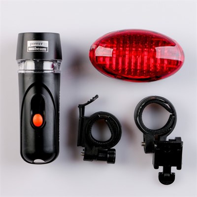 Фонарь велосипедный, 1 Вт, 3 ААА (не в комплекте) 19х15х3 - фото 2033203