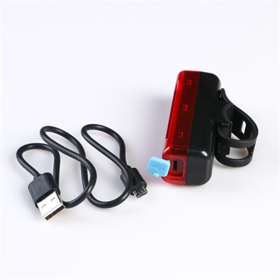 Фонарь велосипедный аккумуляторный, 4 режима,  время автономной работы 10 ч, 4.5х9 см - фото 2033226