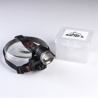 Фонарь велосипедный аккумуляторный, с креплением, 7 Вт, 3 режима, 8.9х9.9х8 см - фото 2033237