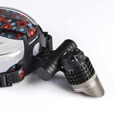 Фонарь велосипедный аккумуляторный, с креплением, 7 Вт, 3 режима, 8.9х9.9х8 см - фото 2033239