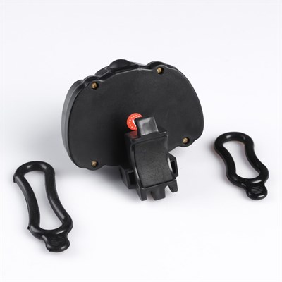 Фонарь велосипедный аккумуляторный, с креплением, 5 Вт, 4 режима, 9х9.8х7 см - фото 2033246