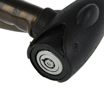 Замок навесной велосипедный TUNDRA, 23 х 1000 мм, специальный ключ с пластиковой ручкой - фото 2033466