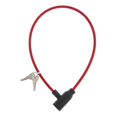 Замок навесной велосипедный, 600 мм, d=6 мм, английский ключ, микс - фото 2033480
