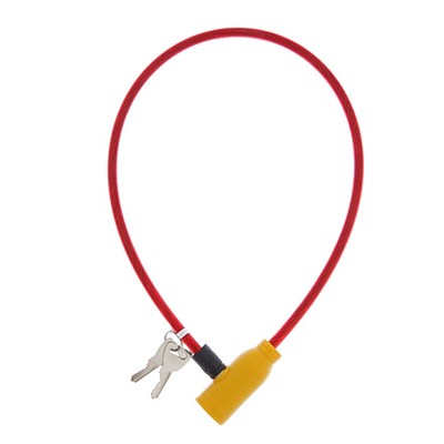 Замок навесной велосипедный, 600 мм, d=6 мм, английский ключ, микс - фото 2033481