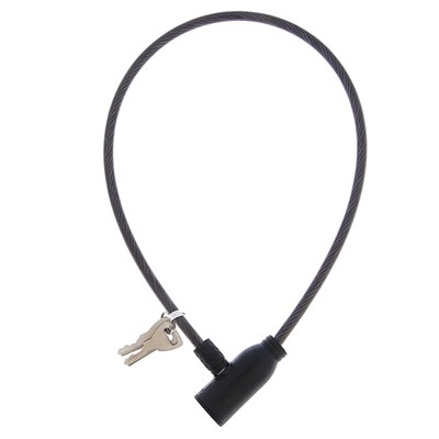 Замок навесной велосипедный, 600 мм, d=6 мм, английский ключ, микс - фото 2033484