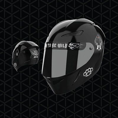 Наклейки на шлем МИКС, 4 вида - фото 2033487