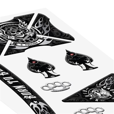 Наклейки на шлем МИКС, 4 вида - фото 2033489