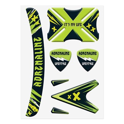 Наклейки на шлем МИКС, 4 вида - фото 2033492