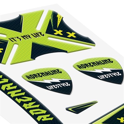 Наклейки на шлем МИКС, 4 вида - фото 2033493