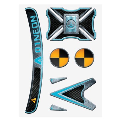 Наклейки на шлем МИКС, 4 вида - фото 2033496