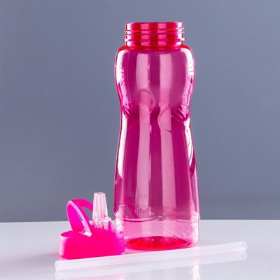 Бутылка для воды 1000 мл, велосипедная, фигурная, микс, 9х26,5см - фото 2033526