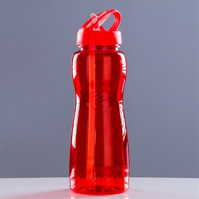 Бутылка для воды 1000 мл, велосипедная, фигурная, микс, 9х26,5см - фото 2033528