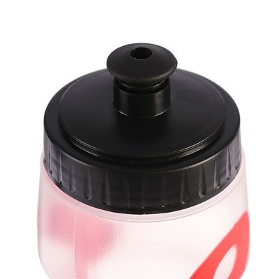 Бутылка для воды 700 мл, велосипедная, пластик PP, вставки «Волны» красные,6.5х22 см - фото 2033553