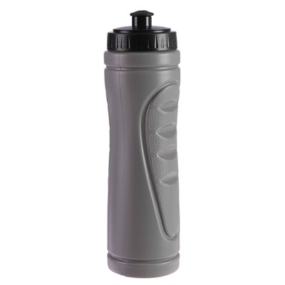 Бутылка для воды 750 мл «Классика», велосипедная, пластик HDPE, серая, 7.5х25.5 см - фото 2033561