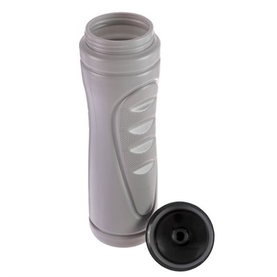 Бутылка для воды 750 мл «Классика», велосипедная, пластик HDPE, серая, 7.5х25.5 см - фото 2033563