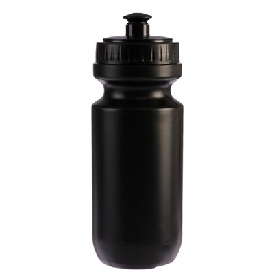 Бутылка для воды 500 мл, велосипедная, с соской, пластик PE, черная, 7х19 см - фото 2033576