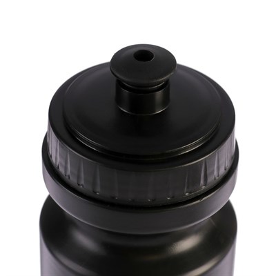 Бутылка для воды 500 мл, велосипедная, с соской, пластик PE, черная, 7х19 см - фото 2033577